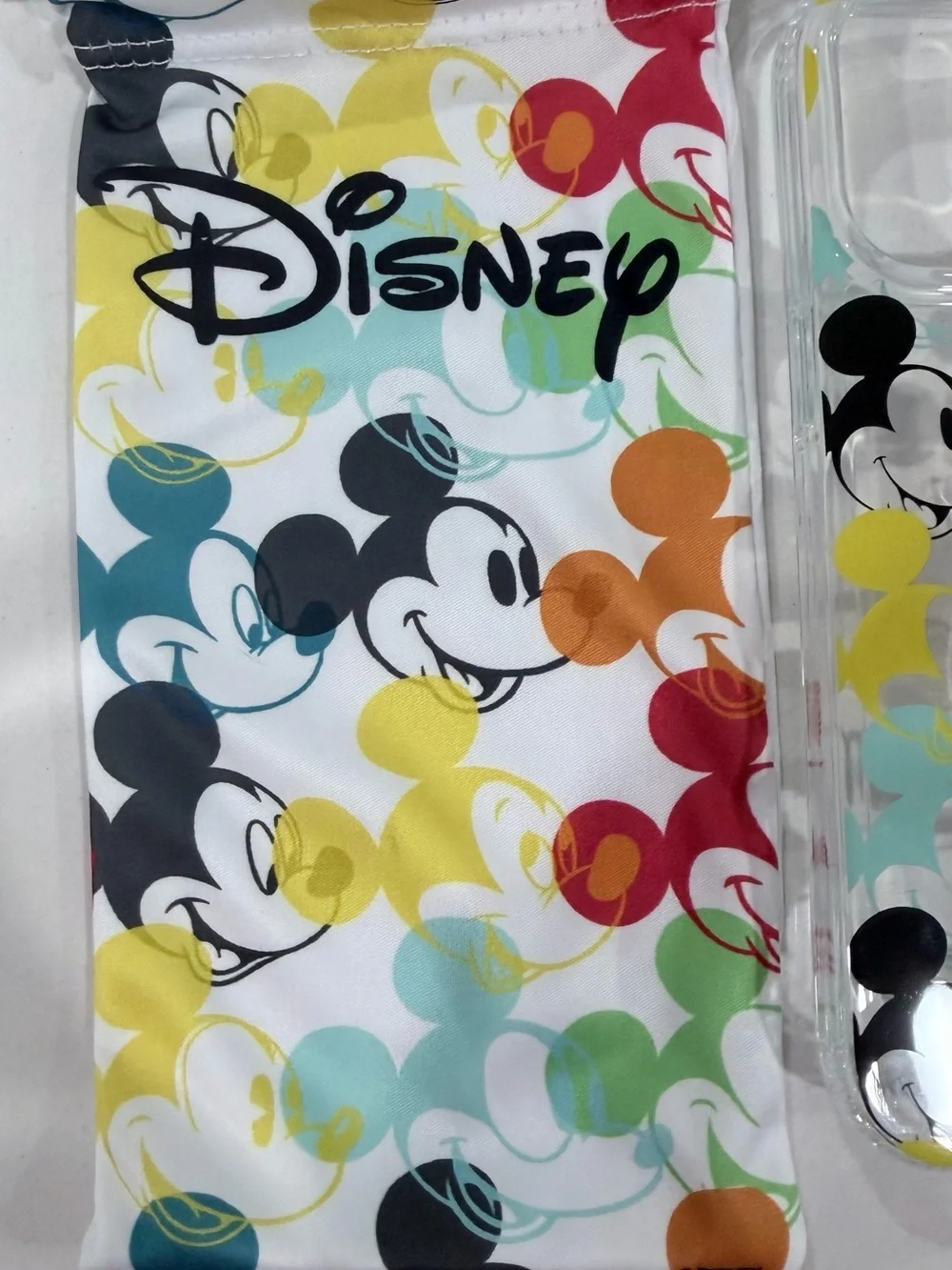 Loopy Case Disney Mickey Multicolor Clear Phone Case - iPhone 15 pro max